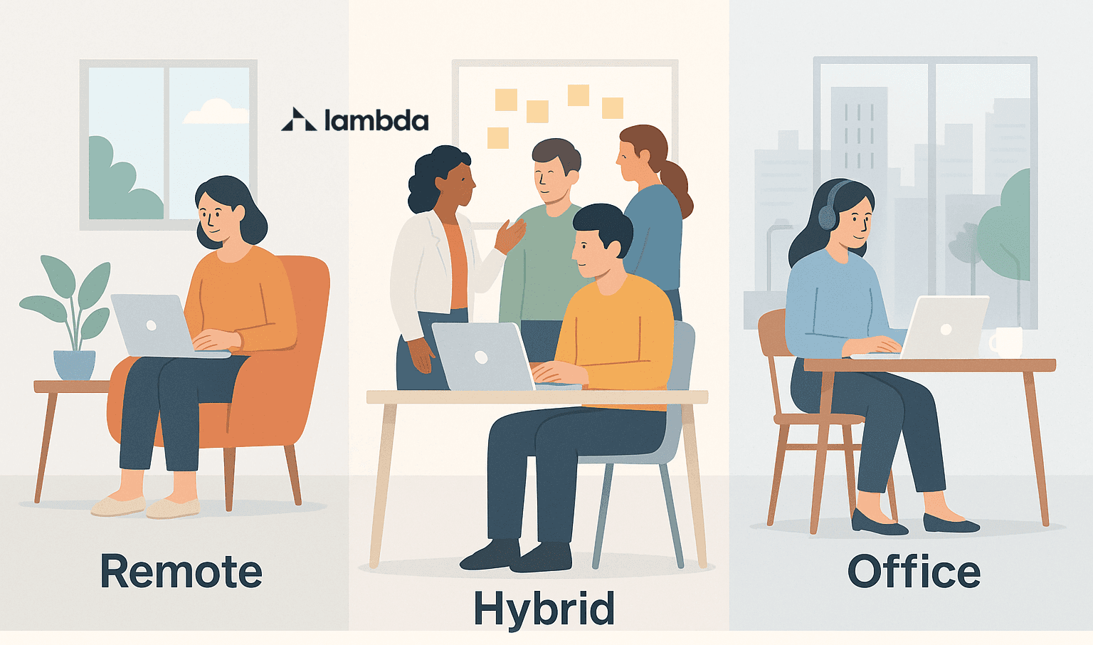 Remote, Hybrid, Office ажиллах орчны хэлбэрүүдээс аль нь танд илүү тохирох вэ?