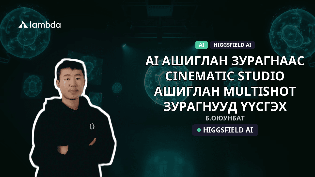 AI ашиглан Зурагнаас Cinematic Studio ашиглан Multishot зурагнууд үүсгэх